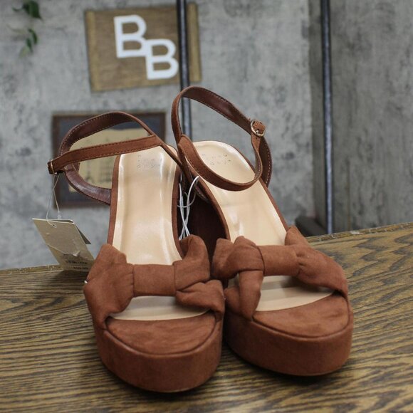 NWT a new day Riah Platform Heels with Memory Foam Insole 88075194 Brown 9M - Picture 7 of 10